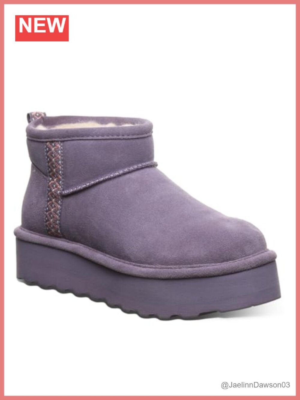 Women's Suede Ankle Bootie with Wool Blend Lining